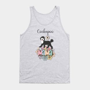 White and Black Cockapoo Mama 2 Tank Top